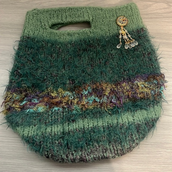 Handbags - Vintage Boho Sweater Purse, Clutch, Satchel, EUC
